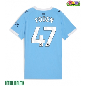 Manchester City Phil Foden #47 Hemmatröja Kvinnor 2025-26 Kortärmad